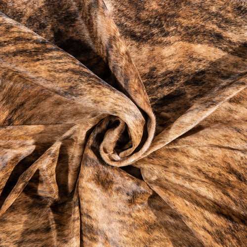 Brazilian Brindle Cowhide Rug Size 7'6" L x 6'10" W 1324