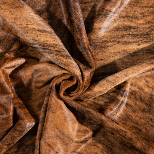 Brazilian Brindle Cowhide Rug Size 6'10" L x 6'6" W 1325