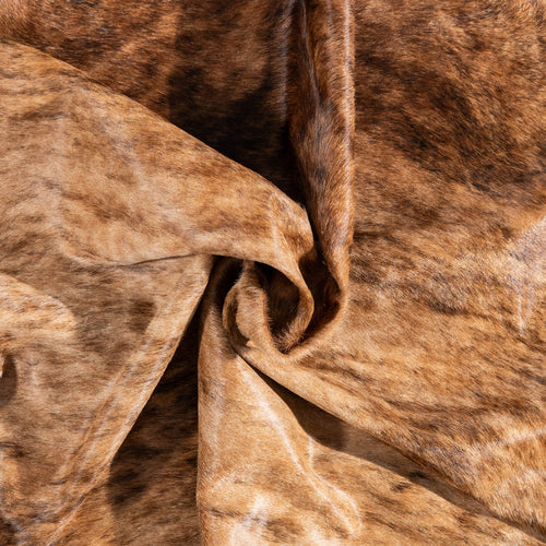Brazilian Brindle Cowhide Rug Size 7'9" L x 7'0" W 1332