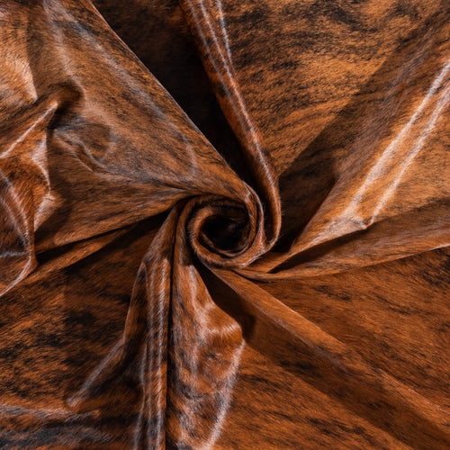 Brazilian Brindle Cowhide Rug Size 7'0" L x 6'7" W 1336