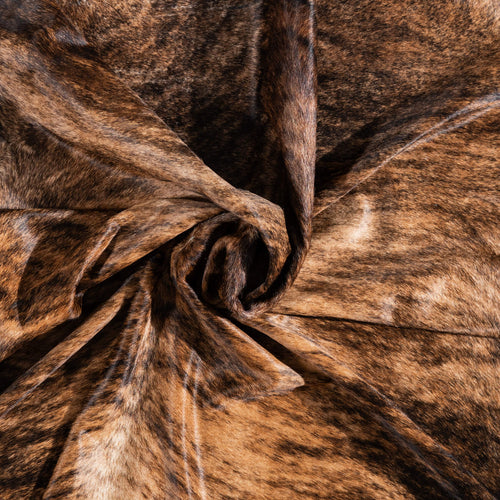 Brazilian Brindle Cowhide Rug Size 7'5" L x 6'6" W 1338
