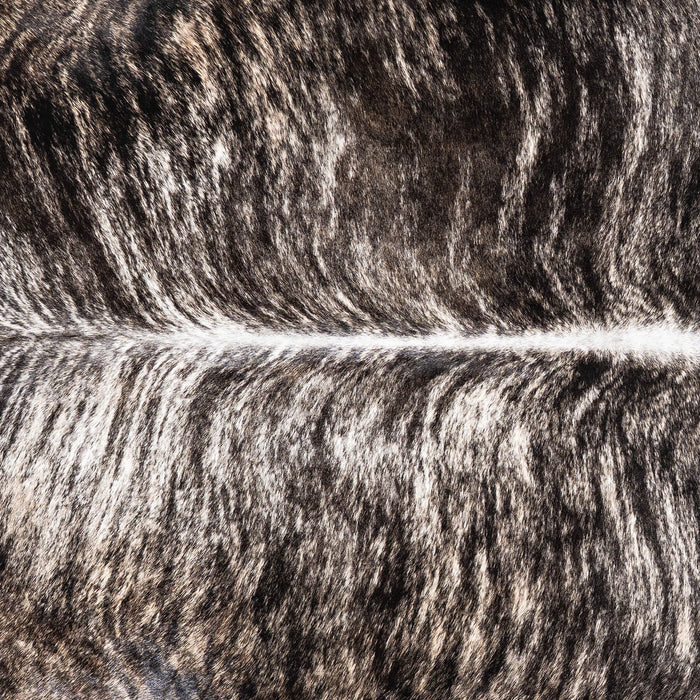 Light Grey Brindle Cowhide Rug Size 7'2" L x 6'6" W 1340