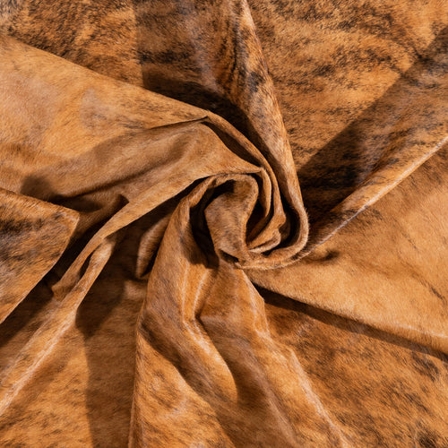 Brazilian Brindle Cowhide Rug Size 8'2" L x 7'3" W 1348