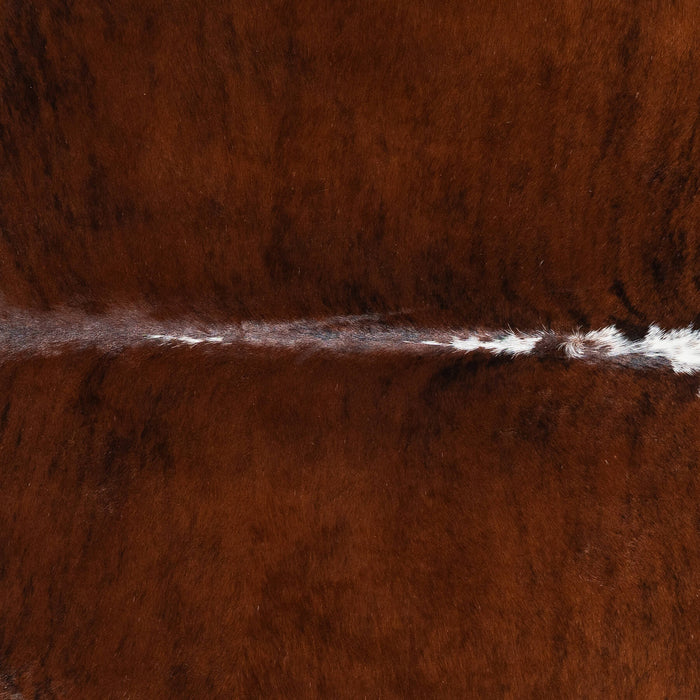Brindle White Belly and Backbone Cowhide Rug Size 7'4" L x 6'10" W 1375