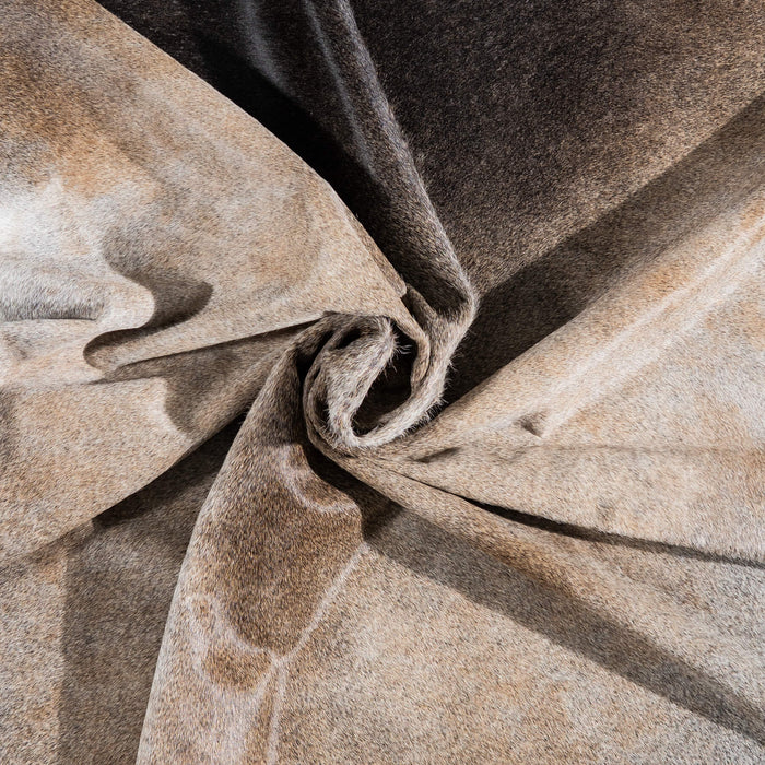 Grey Palomino Cowhide Rug Size 7'6" L x 6'5" W 1378