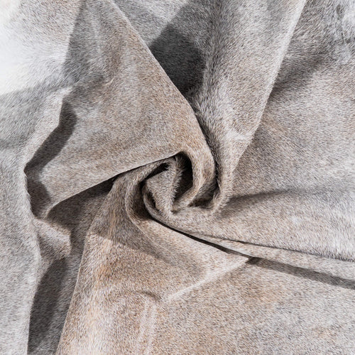 Brazilian Grey Palomino Cowhide Rug Size 7'9" L x 7'8" W 1379