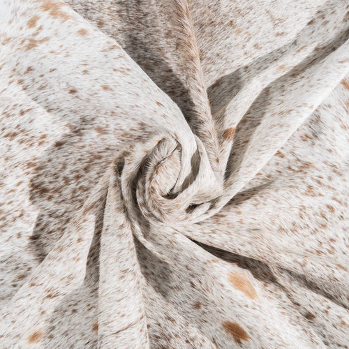 Brazilian Brown Salt and Pepper Cowhide Rug Size 8'2" L x 7'2" W 1380
