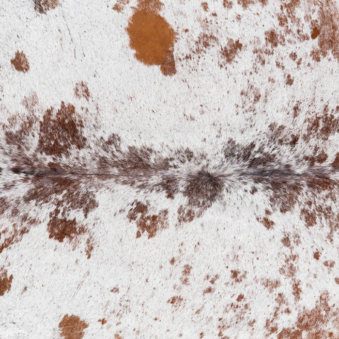 Brown Salt and Pepper Cowhide Rug Size 8'7" L x 7'7" W 1381