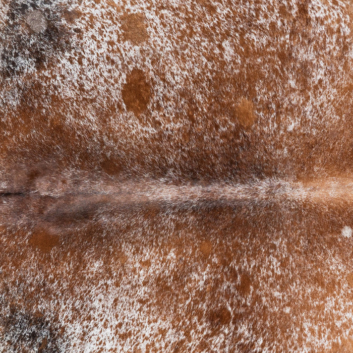 Brown Salt and Pepper Cowhide Rug Size 7'6" L x 6'4" W 1387
