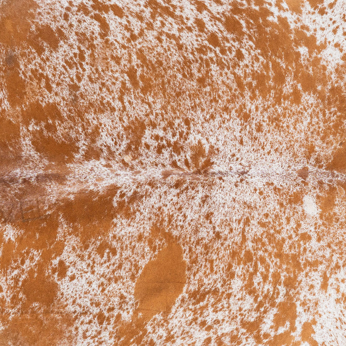 Brown Salt and Pepper Cowhide Rug Size 7'9" L x 7'1" W 1391
