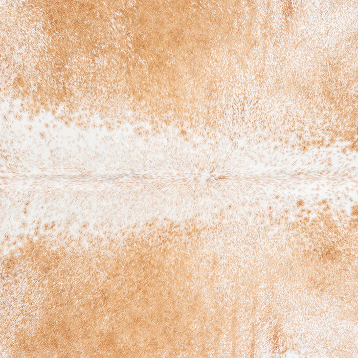 Brazilian Palomino and White Cowhide Rug Size 7'8" L x 7'2" W 6114