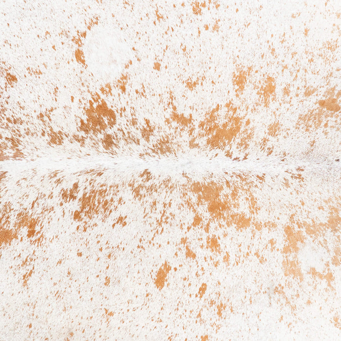 Brazilian Brown Salt and Pepper Cowhide Rug Size 6'4" L x 5'10" W 1406