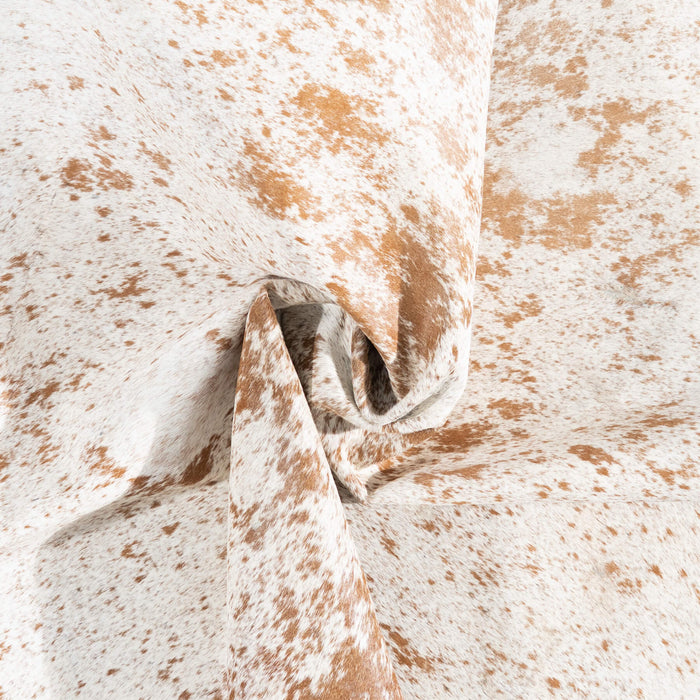 Brazilian Brown Salt and Pepper Cowhide Rug Size 6'4" L x 5'10" W 1406