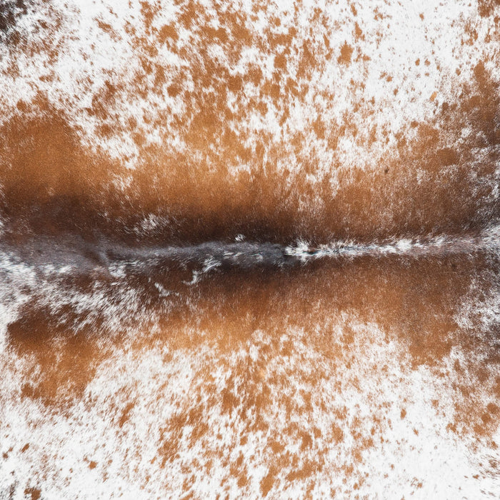 Brazilian Brown Salt and Pepper Cowhide Rug Size 7'4" L x 7'7" W 1421