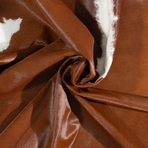 Brazilian Hereford Cowhide Rug Size 6'8" L x 6'5" W 1432