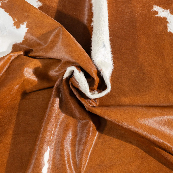 Brazilian Hereford Cowhide Rug Size 7'2" L x 6'7" W 1449