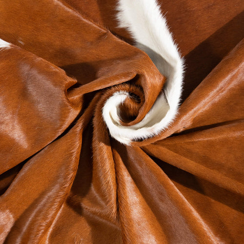 Brazilian Hereford Cowhide Rug Size 6'10" L x 6'7" W 1455