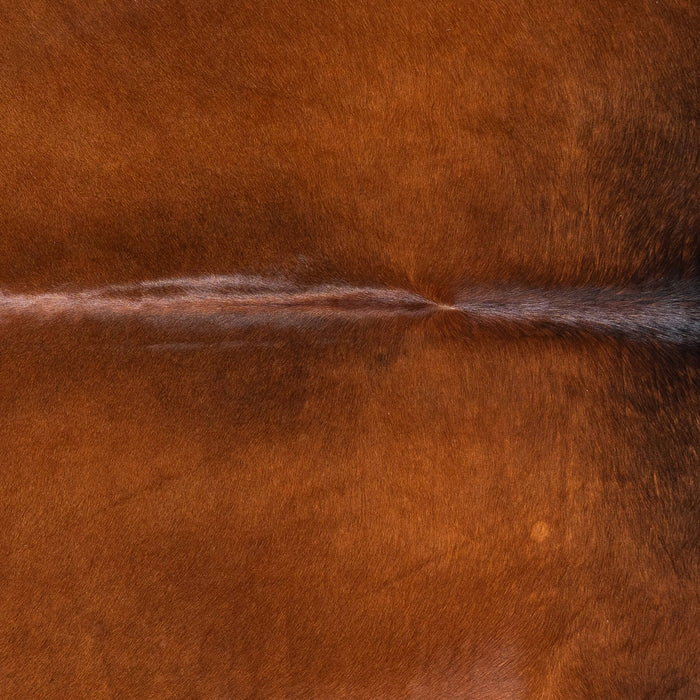 Brazilian Mahogany Cowhide Rug Size 7'1" L x 6'5" W 1504