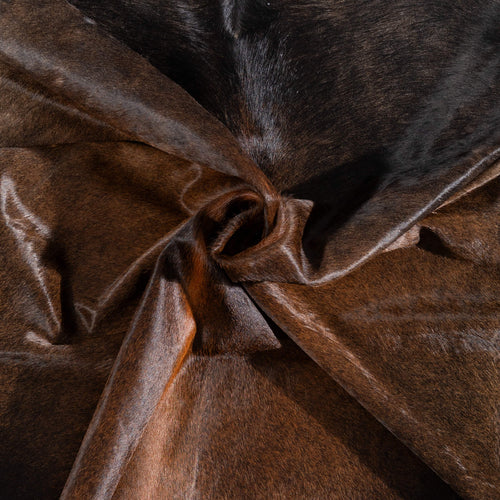Brazilian Mahogany Cowhide Rug Size 7'4" L x 6'8" W 1510