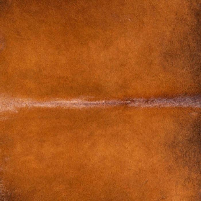 Brazilian Chocolate and White Cowhide Rug Size 7'1" L x 6'9" W 1511