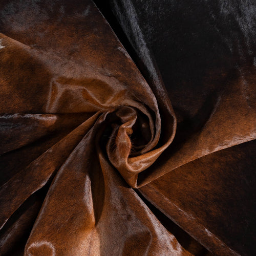 Brazilian Mahogany Cowhide Rug Size 7'9" L x 7'0" W 1513
