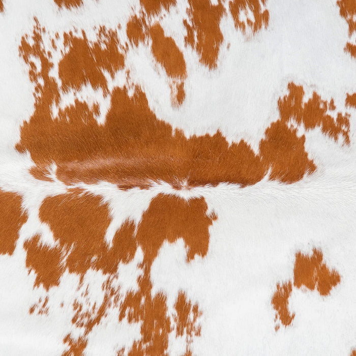 Brazilian Brown and White Cowhide Rug Size 6'9" L x 5'3" W 1517