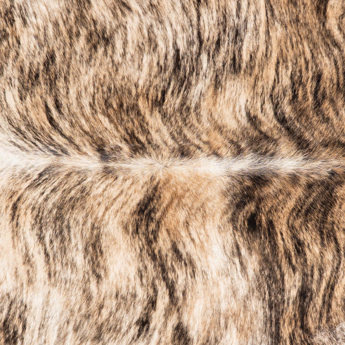 Brazilian Light Brindle Cowhide Rug Size 6'8" L x 6'3" W 1527