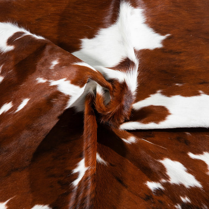 Tricolor Cowhide Rug Size 6'8" L x 6'0" W 1710