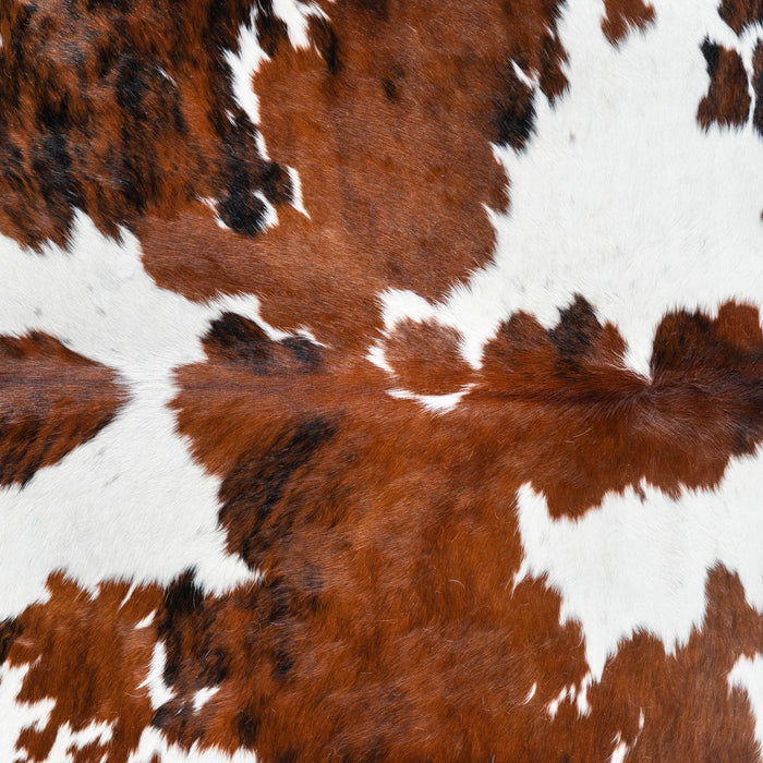 Tricolor Cowhide Rug Size 7'5" L x 6'10" W 1711