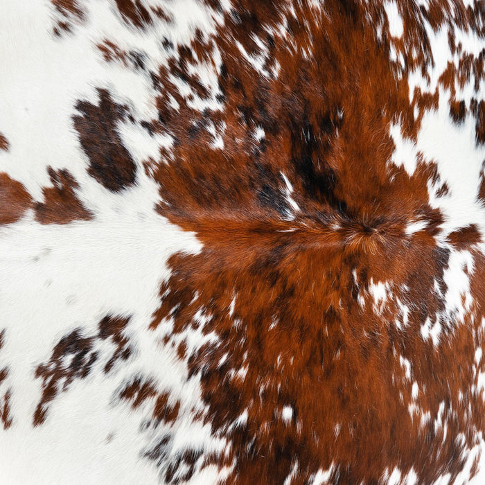 Tricolor Cowhide Rug Size 7'8" L x 6'11" W 1716