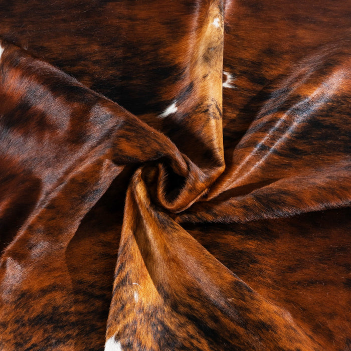 Tricolor Cowhide Rug Size 7'.3" L x 6'8" W 1725