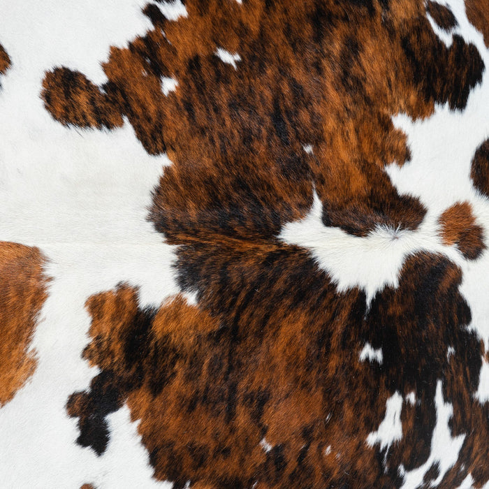Tricolor Cowhide Rug Size 7'2" L x 6'5" W 1729