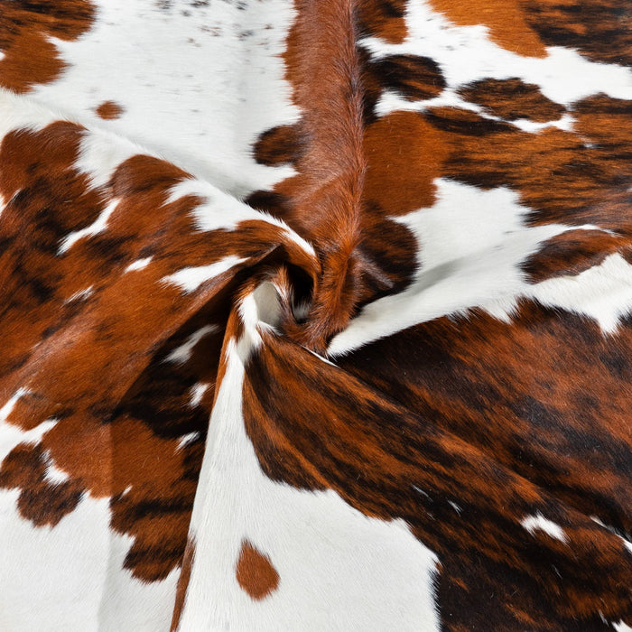 Tricolor Cowhide Rug Size 7'0" L x 6'1" W 1733