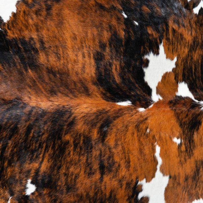 Tricolor Cowhide Rug Size 7'1" L x 6'6" W 1738