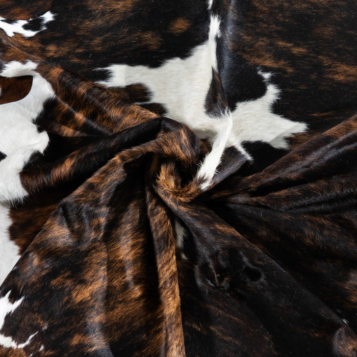 Tricolor Cowhide Rug Size 6'11" L x 6'7" W 1739