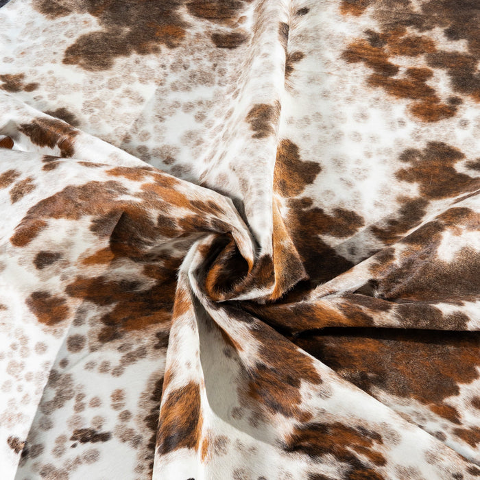 Tricolor Cowhide Rug Size 7'10" L x 7'1" W 1745