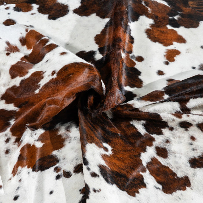 Tricolor Cowhide Rug Size 6'10" L x 6'5" W 1746