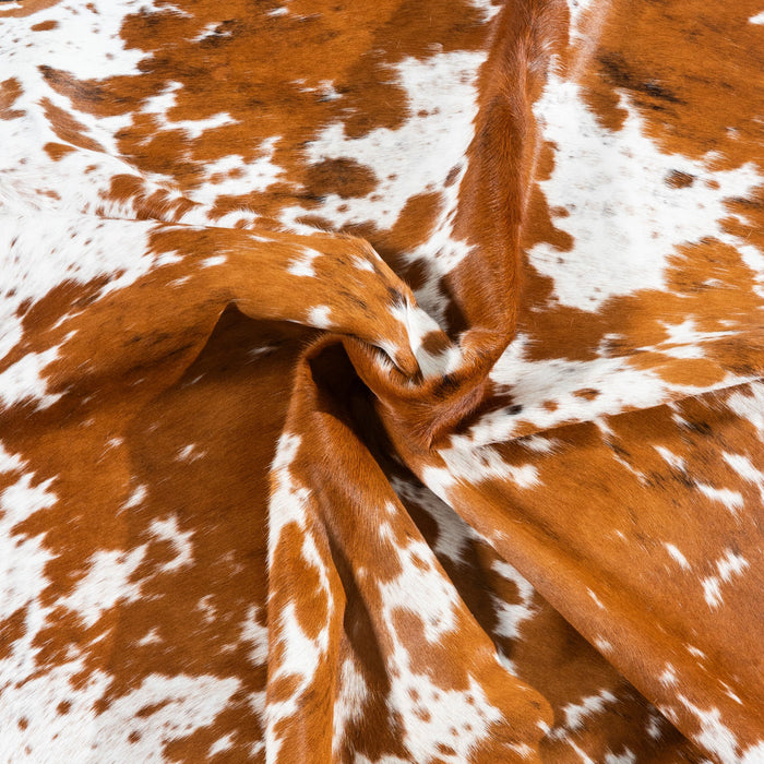 Tricolor Cowhide Rug Size 6'10" L x 5'6" W 1749