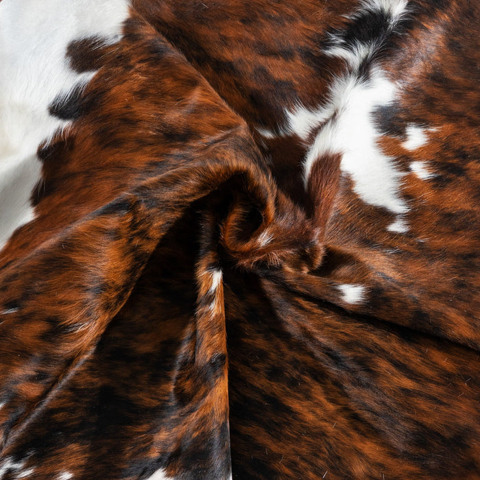 Tricolor Cowhide Rug Size 6'9" L x 6'7" W 1751