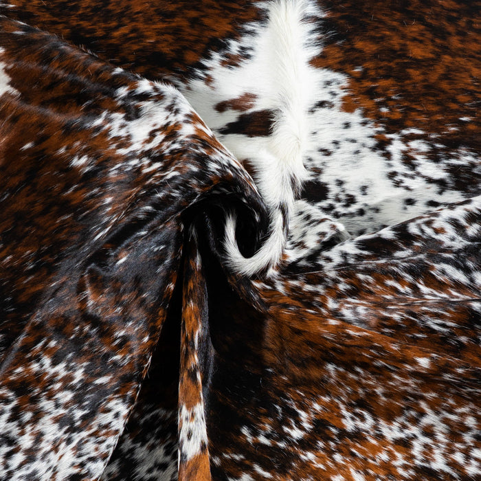 Tricolor Cowhide Rug Size 6'10" L x 6'8" W 1753
