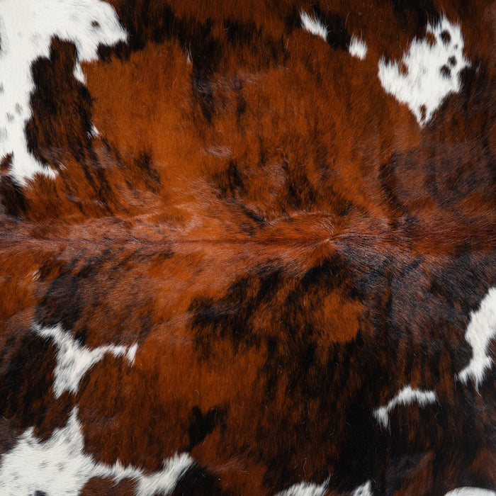 Tricolor Cowhide Rug Size 7'7" L x 6'7" W 1755
