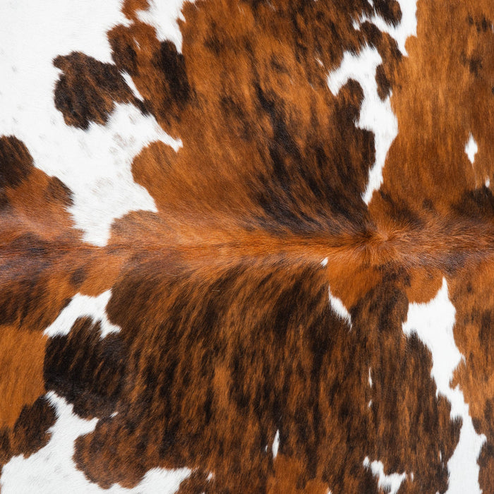 Tricolor Cowhide Rug Size 7'1" L x 6'9" W 1758