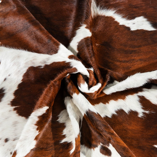 Tricolor Cowhide Rug Size 7'2" L x 6'6" W 1760