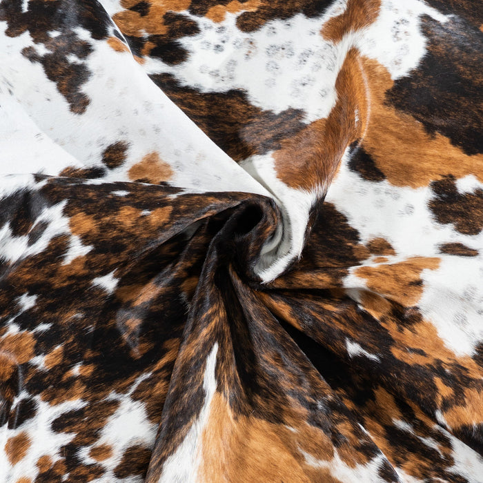 Tricolor Cowhide Rug Size 6'6" L x 4'11" W 1761