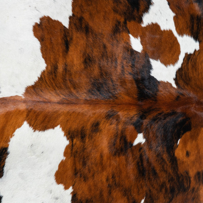 Tricolor Cowhide Rug Size 7'1" L x 6'6" W 1767