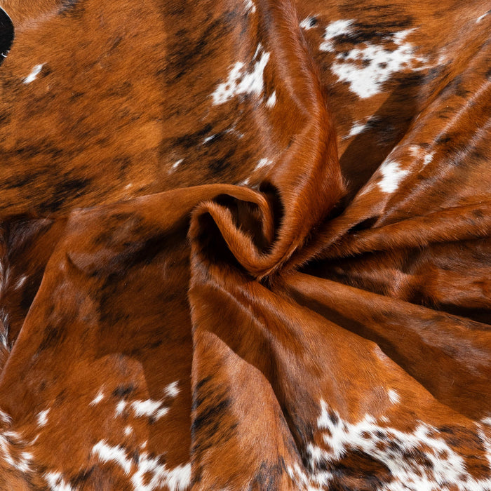 Tricolor Cowhide Rug Size 6'10" L x 5'9" W 1769