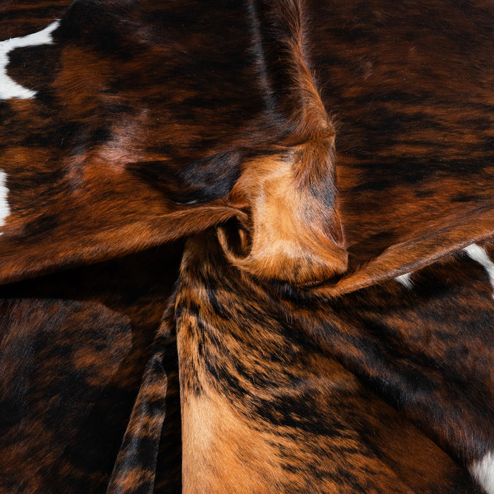Tricolor Cowhide Rug Size 6'10" L x 5'11" W 1781
