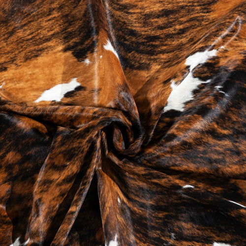 Tricolor Cowhide Rug Size 8'1" L x 7'6" W 1786
