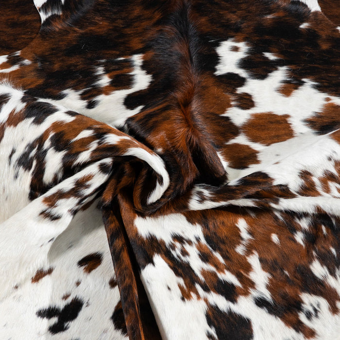 Tricolor Cowhide Rug Size 6'11" L x 5'10" W 1788