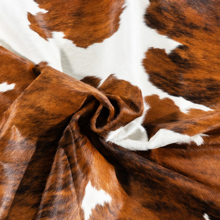 Tricolor Cowhide Rug Size 7'6" L x 7'5" W 1793